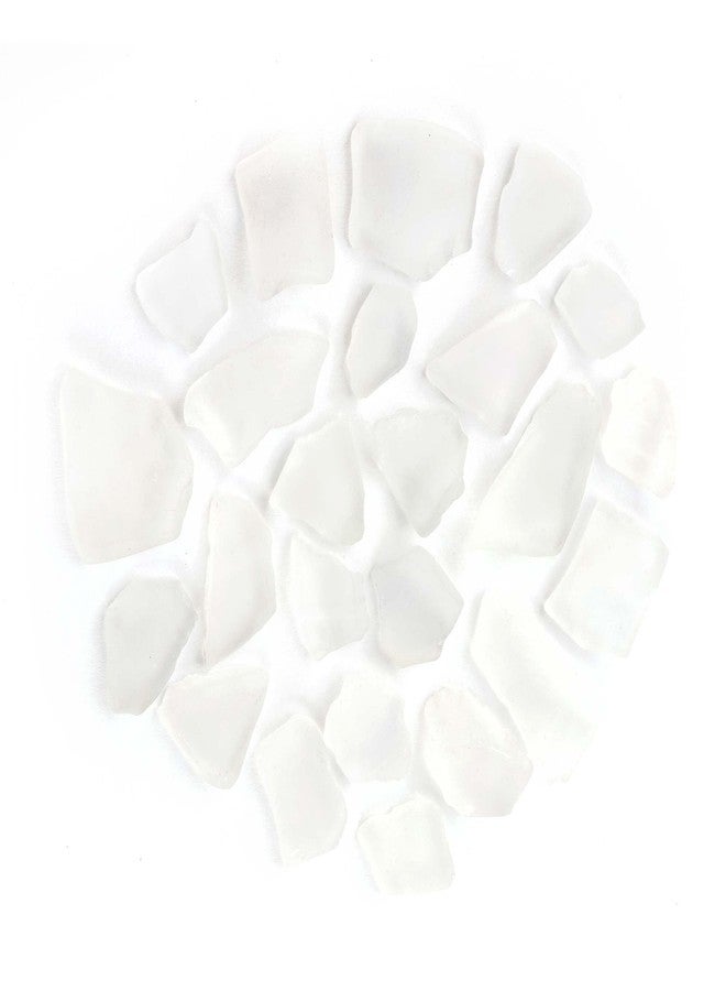 Galapagos (05132) Aquarium Sea Glass, Frosted White, 4lb Bag - Image 1